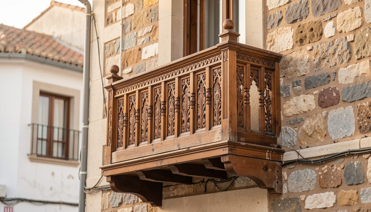 Basta alzare gli occhi: il borgo conserva i suoi falegnami sopra le porte.