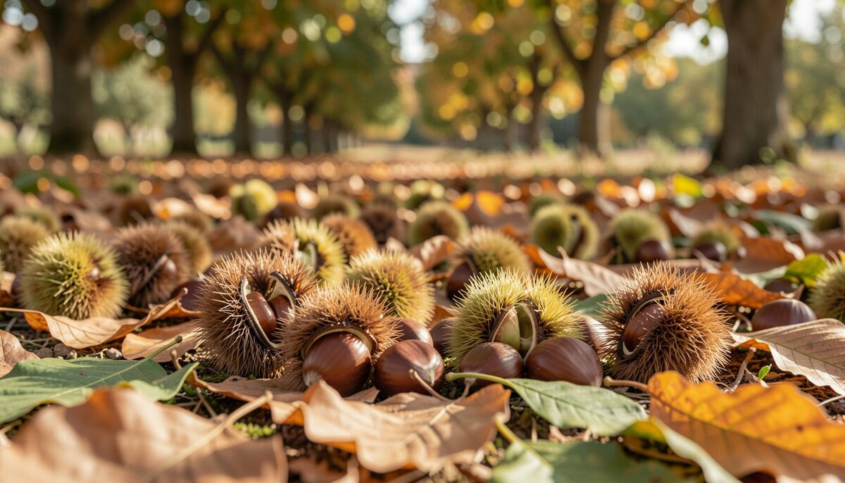 Le castagne cadono da sole: a ottobre la montagna offre il suo pane.